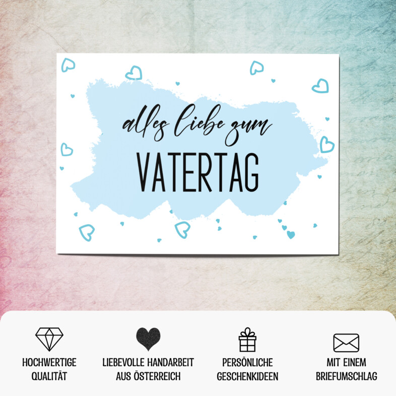 Hogoshop Postkarte Alles Liebe Zum Vatertag hogoshop-postkarte-alles-liebe-zum-vatertag